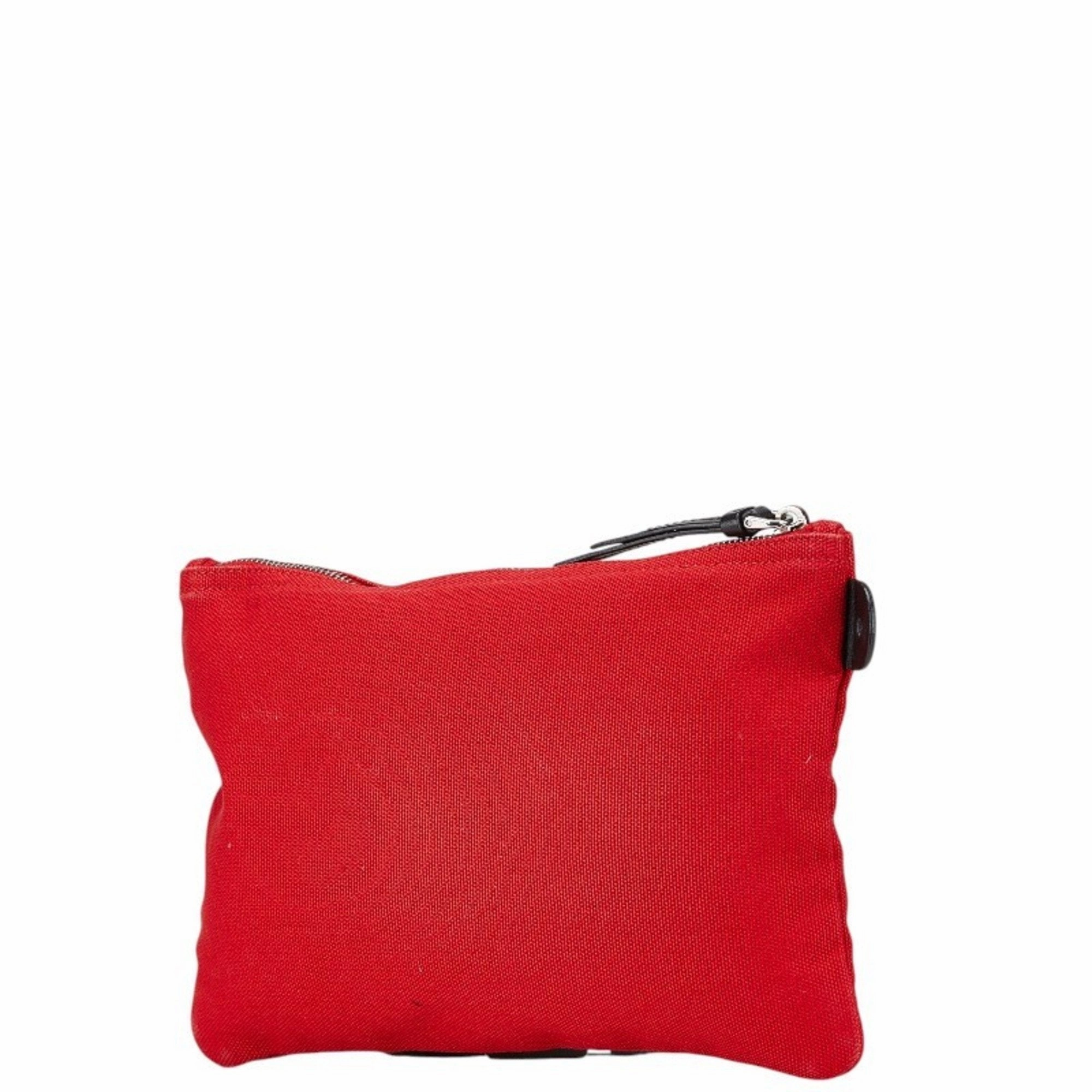 Prada Canvas Leather Pouch (Pre-Owned)