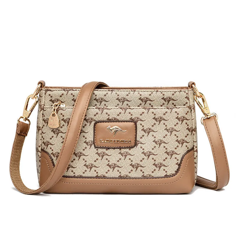 Printed  Small Square Crossbody Messenger Bag