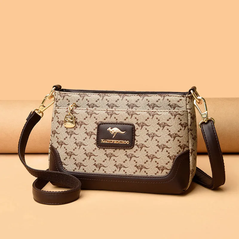Printed  Small Square Crossbody Messenger Bag