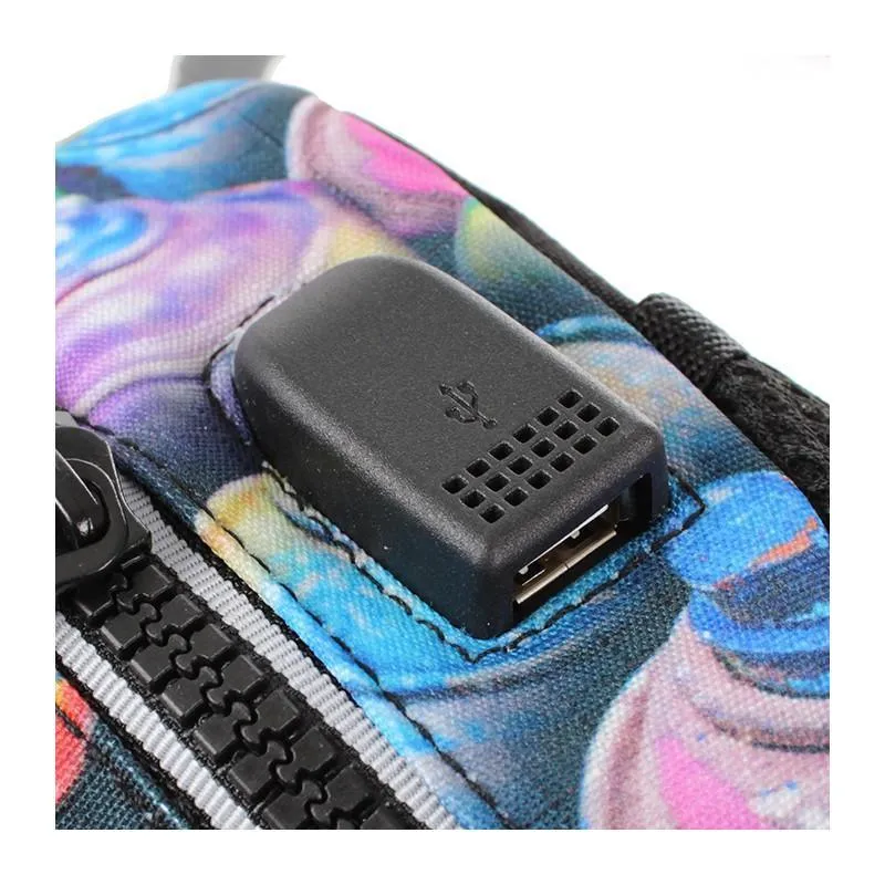 PRODG Coloured Running Sprays Backpack 44cm With USB