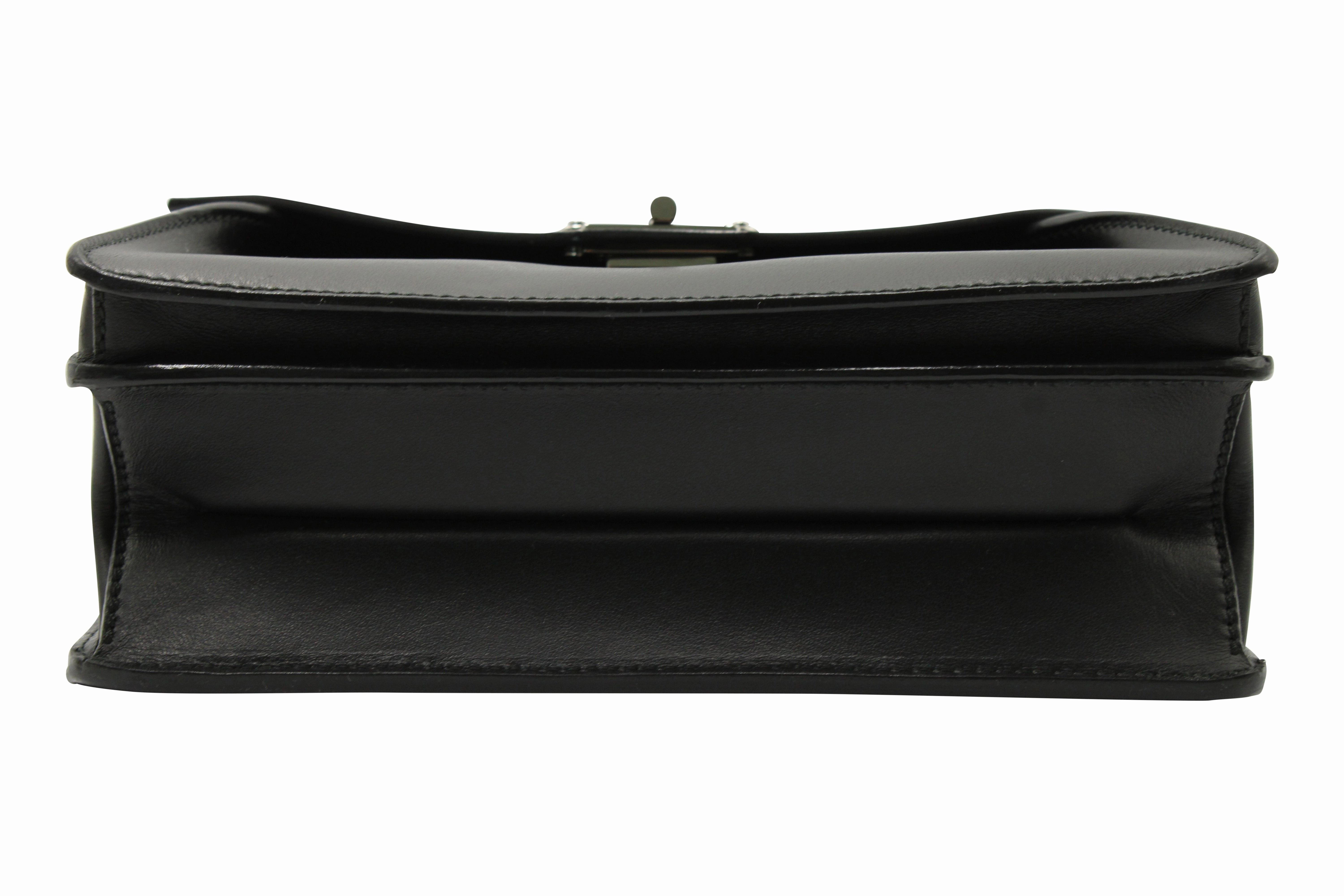 Proenza Schouler  Hava Top Handle Bag in Black Leather