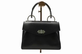 Proenza Schouler  Hava Top Handle Bag in Black Leather