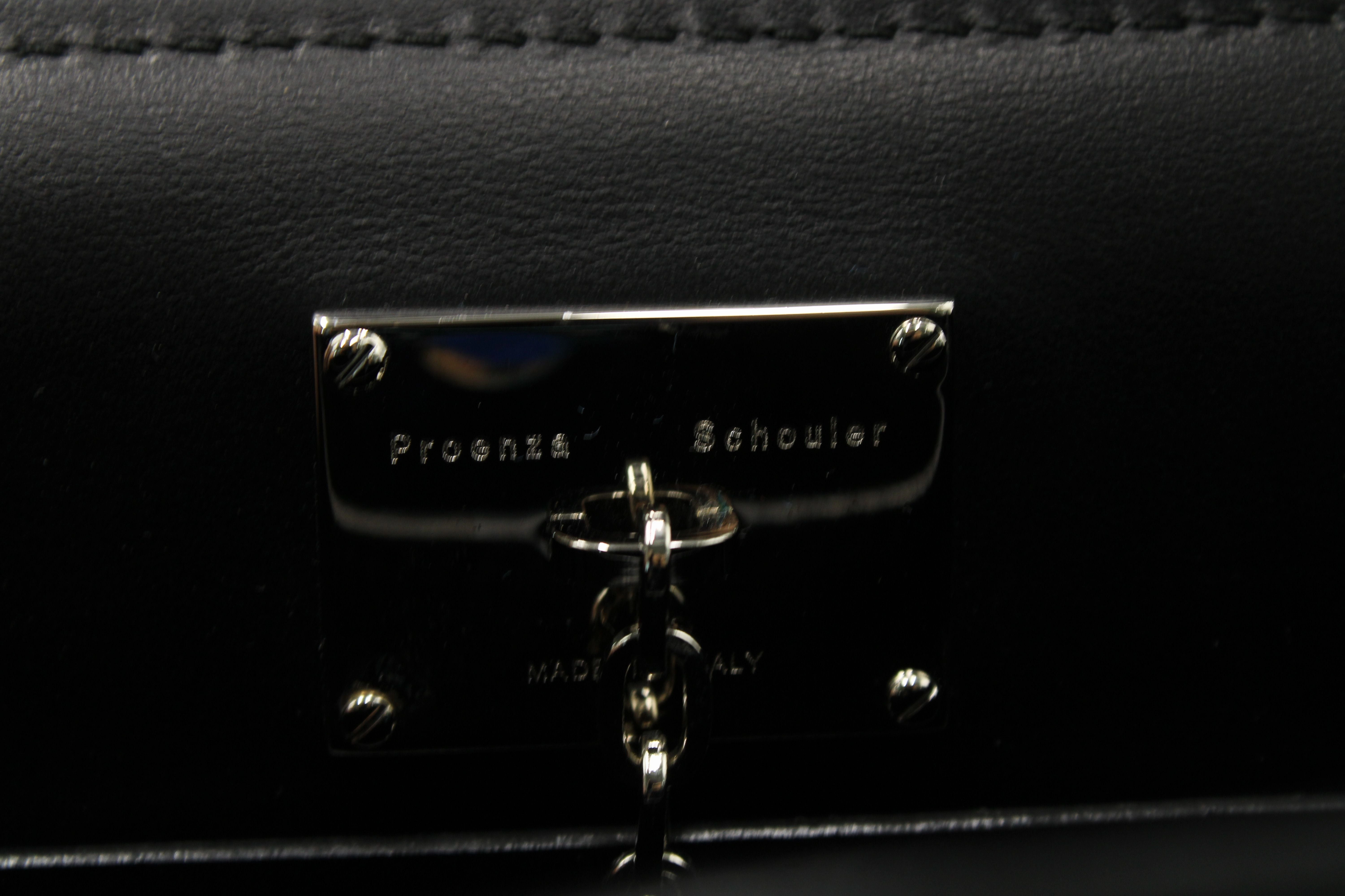 Proenza Schouler  Hava Top Handle Bag in Black Leather
