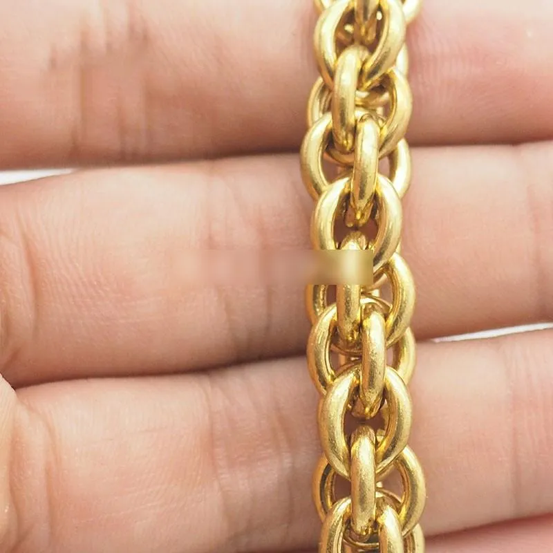 Pure Brass Skull  Rock 18'' Wallet Chain Punk Trucker Wallet Chain jeans chain jean chain for Men