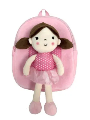 "Hug Me" Pink Doll Backpack