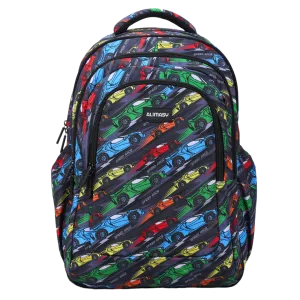 Racing Car Large School Backpack