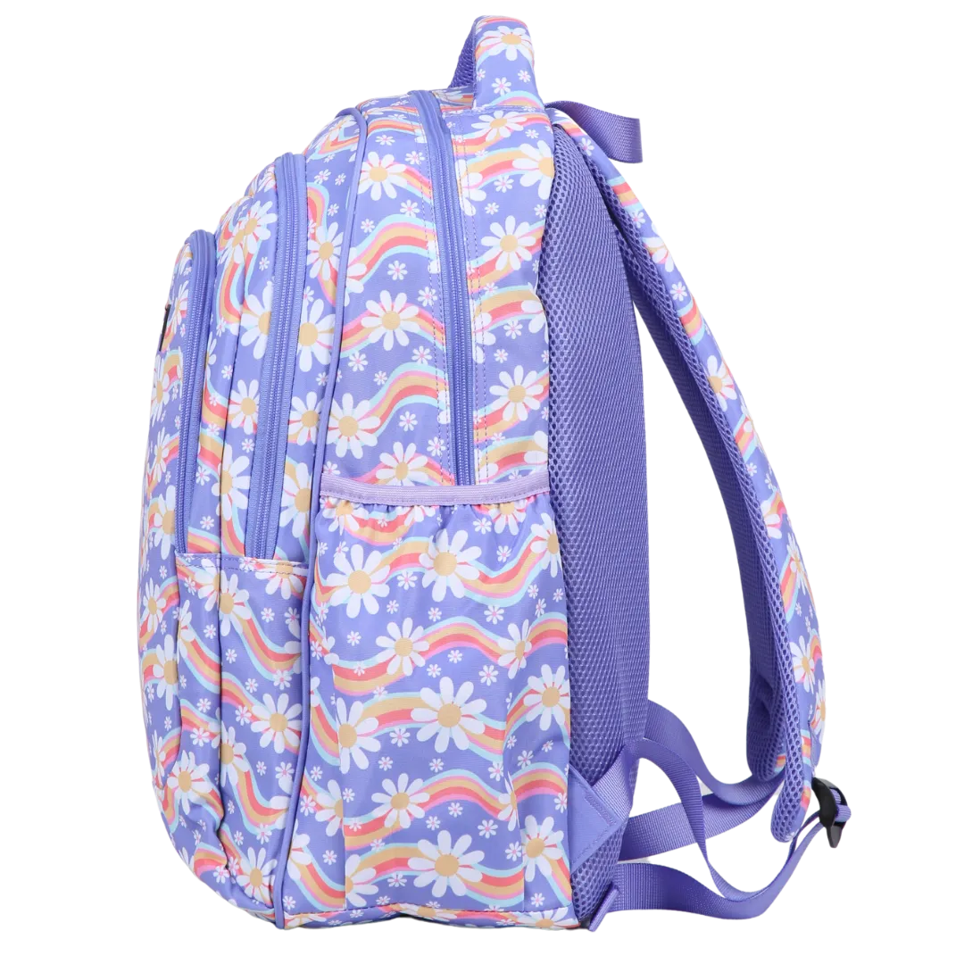 Rainbow Daisy Large School Backpack