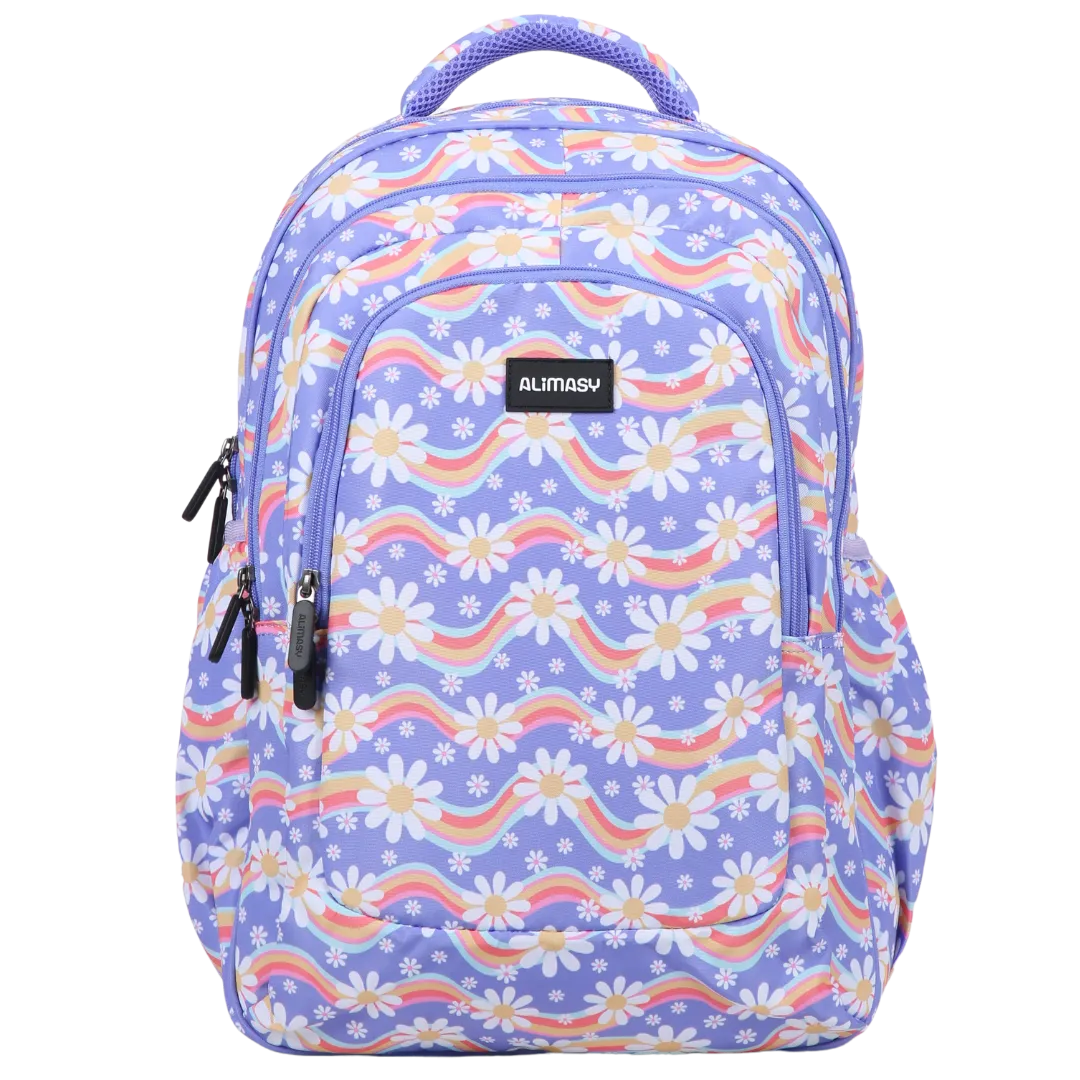Rainbow Daisy Large School Backpack