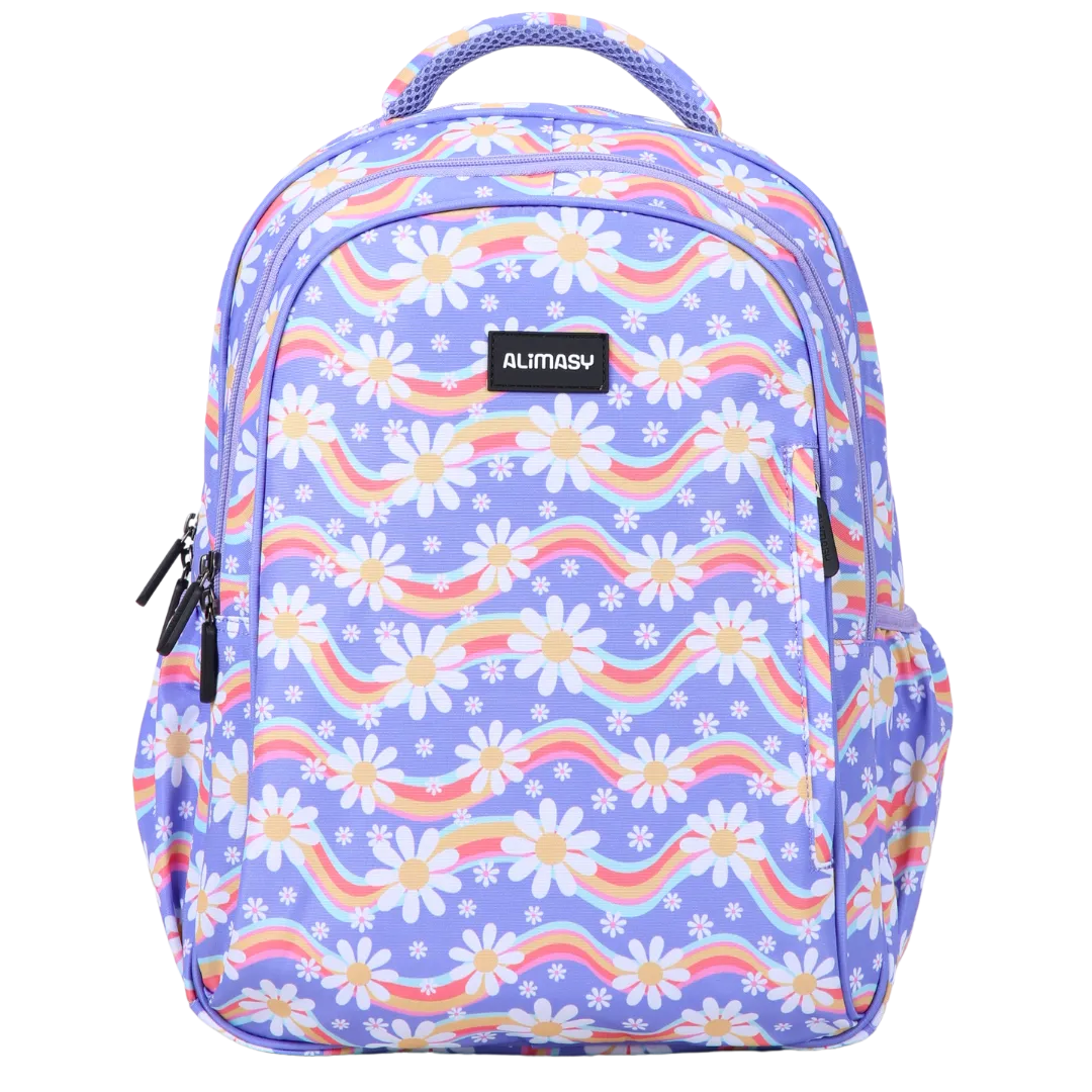 Rainbow Daisy Midsize Kids Backpack