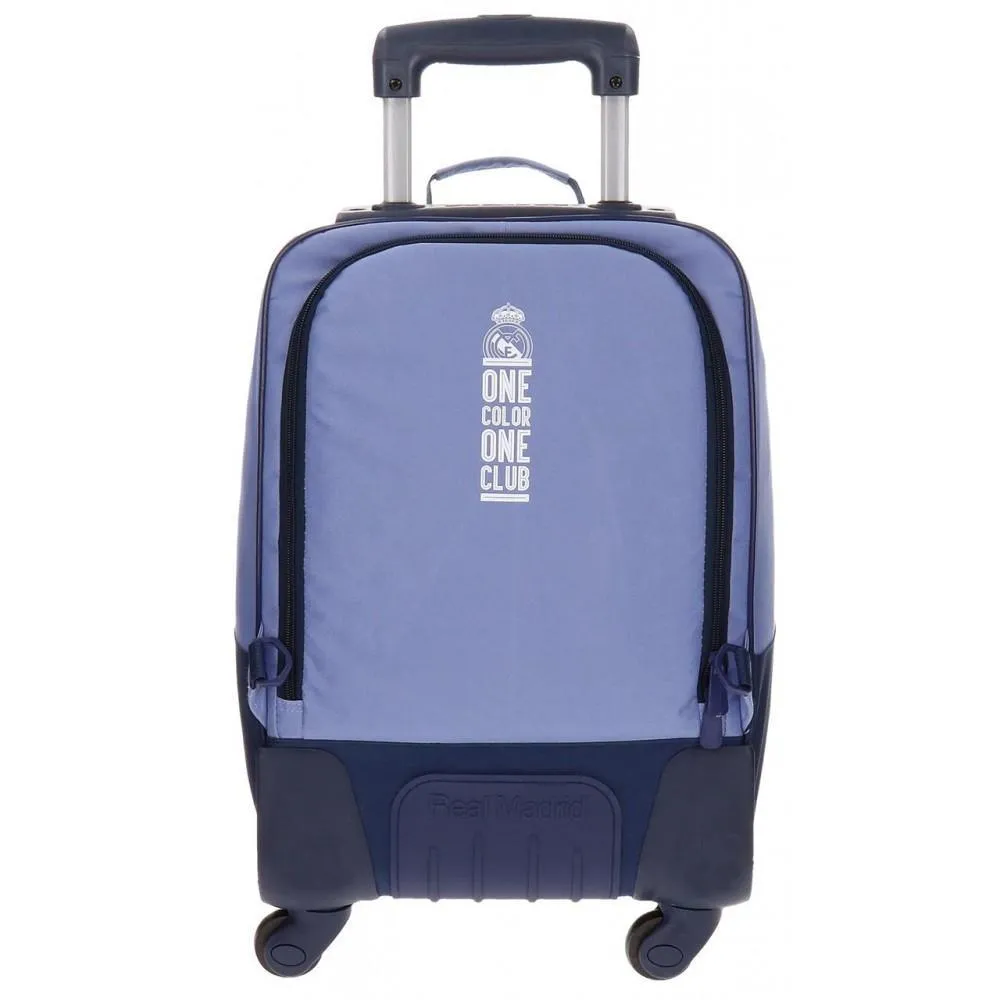REAL MADRID School Trolley Backpack, Leather 50 cm