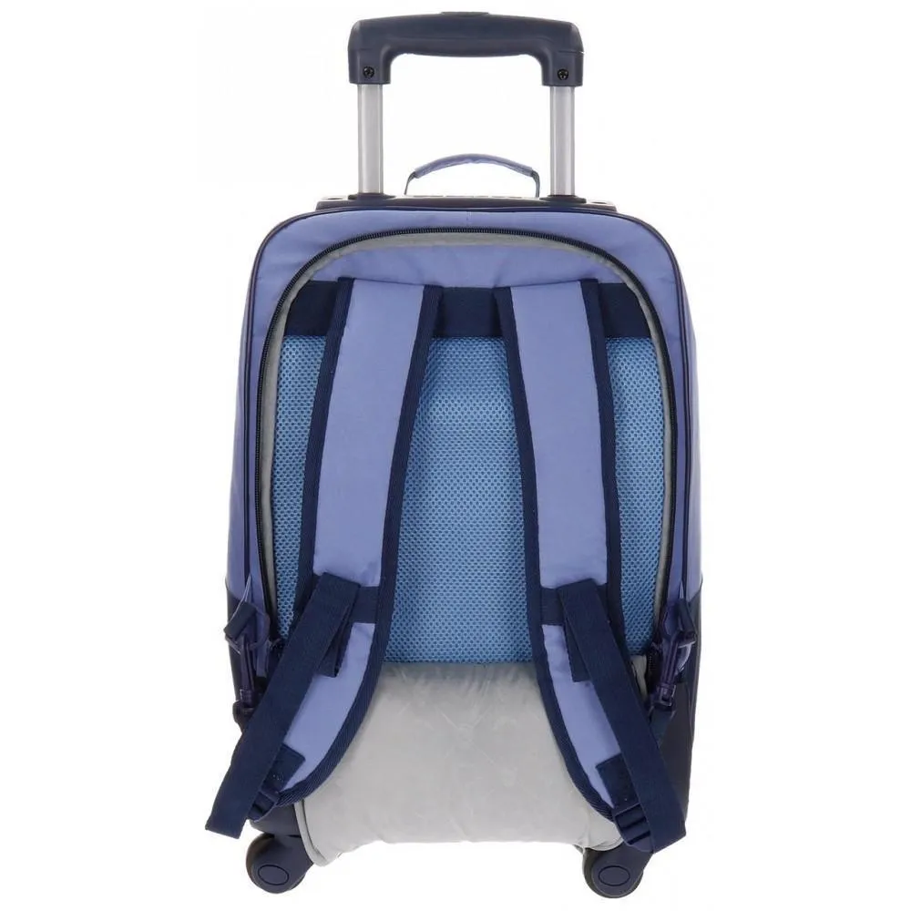 REAL MADRID School Trolley Backpack, Leather 50 cm
