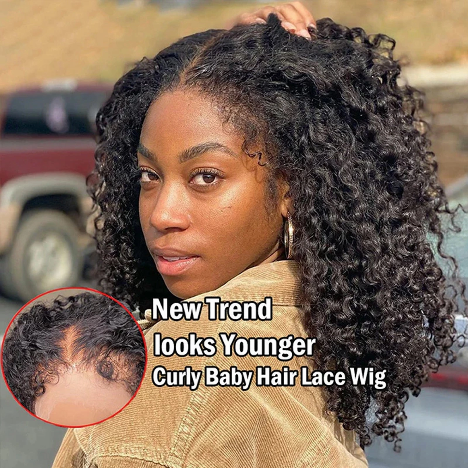 Real HD 13X4/13X6 Lace Frontal Wigs Pre-plucked Curly Human Hair