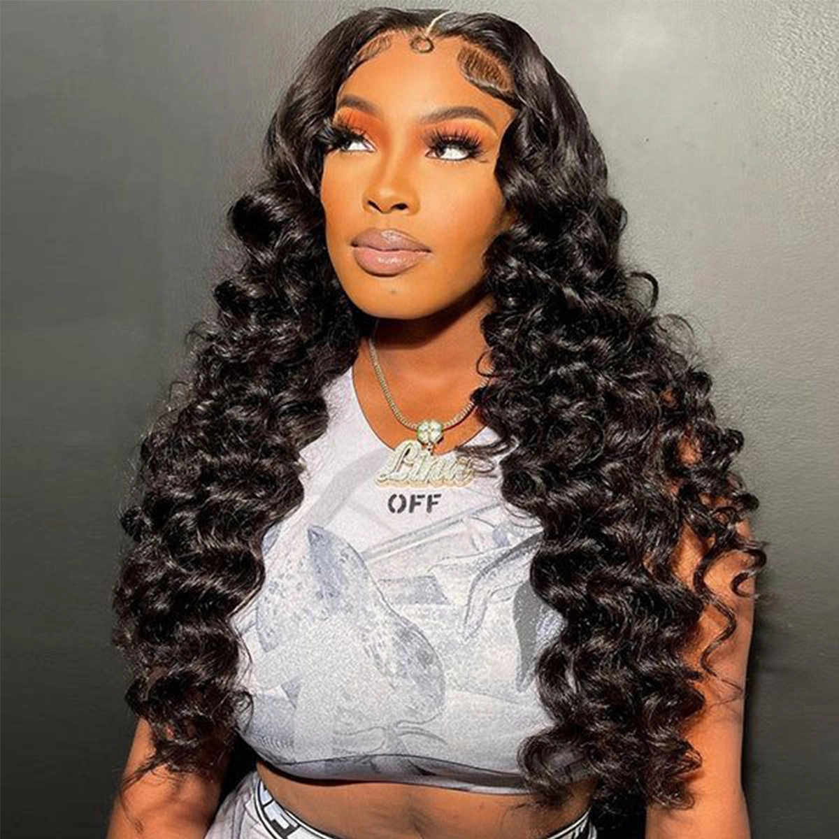 Real HD Lace Frontal Wig Loose Deep Wave Human Hair