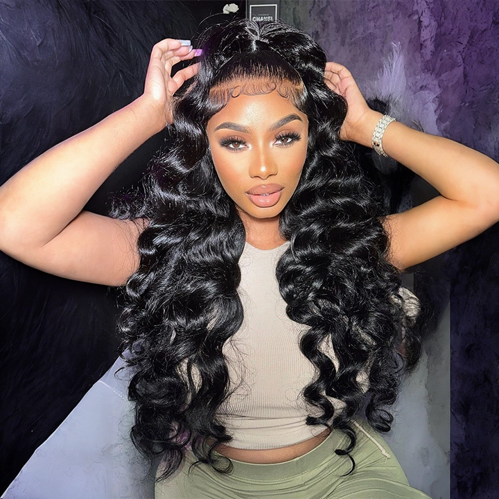 Real HD Lace Frontal Wig Loose Deep Wave Human Hair