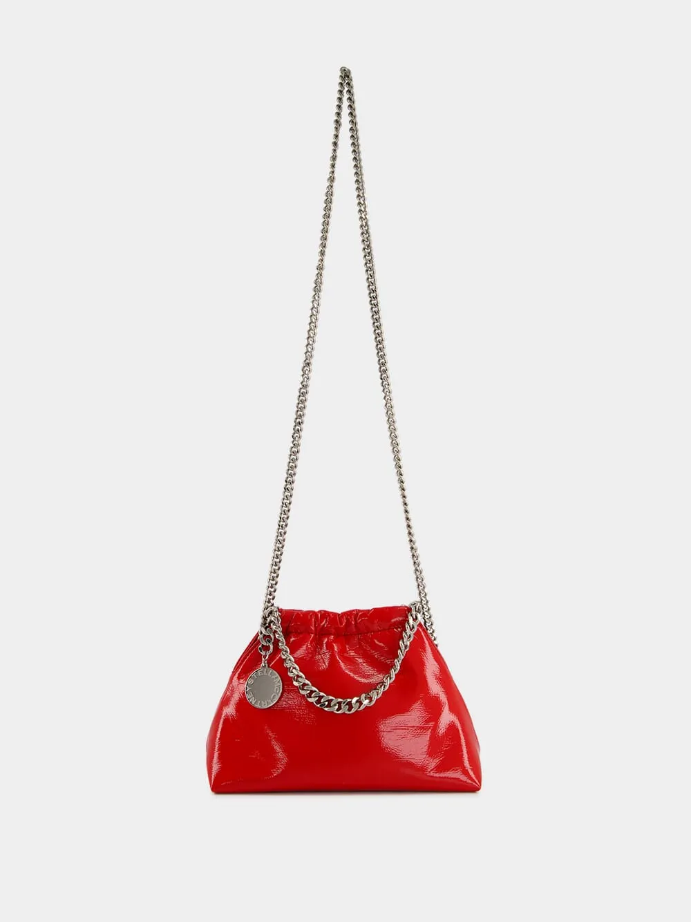 Red Falabella Drawstring Crossbody Bag