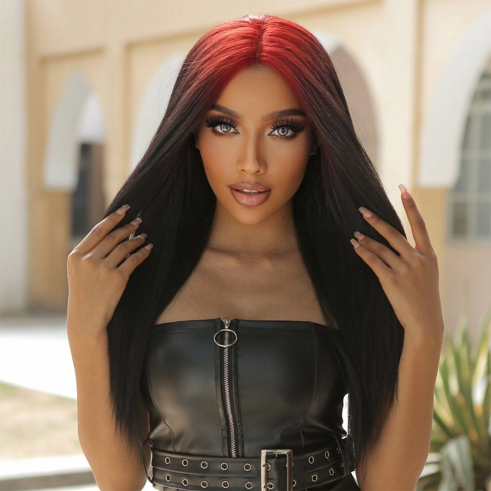 Red Ombre Wig
