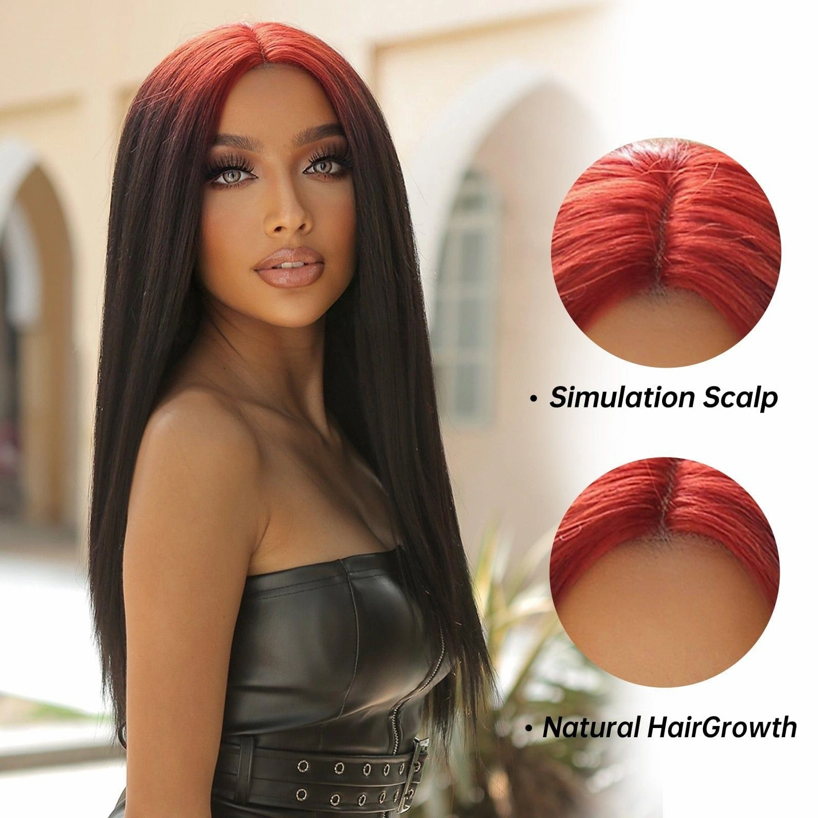 Red Ombre Wig