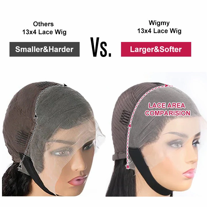 Reddish Brown Body Wave 13x4  Lace Frontal Wigs Pre Plucked Human Hair