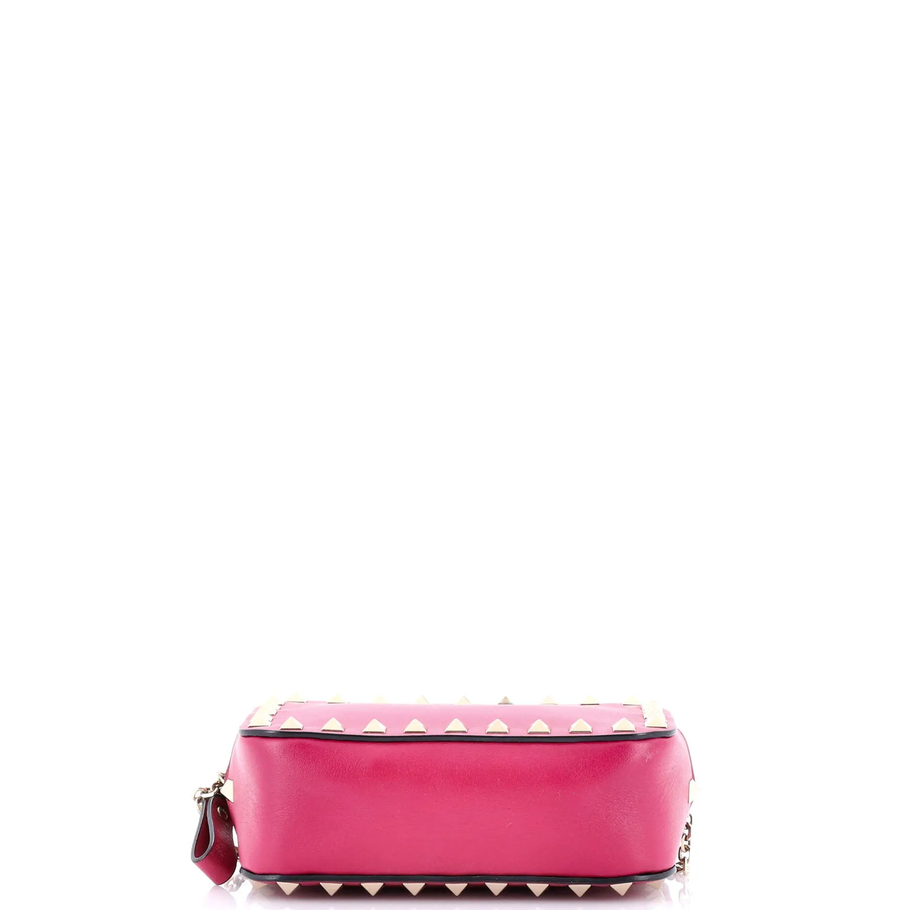 Rockstud Chain Camera Crossbody Bag Leather Small