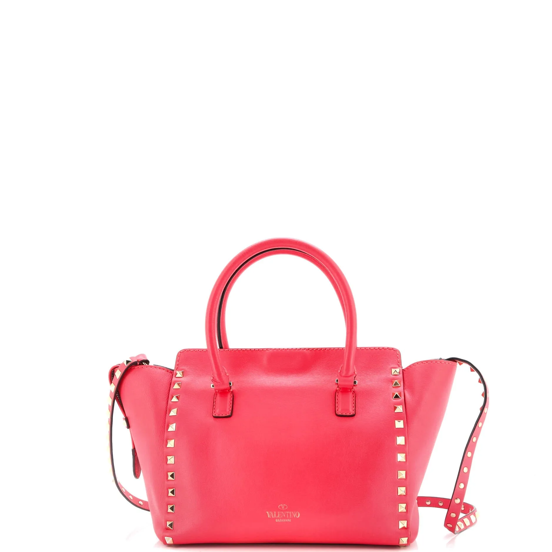 Rockstud Tote Rigid Leather Small