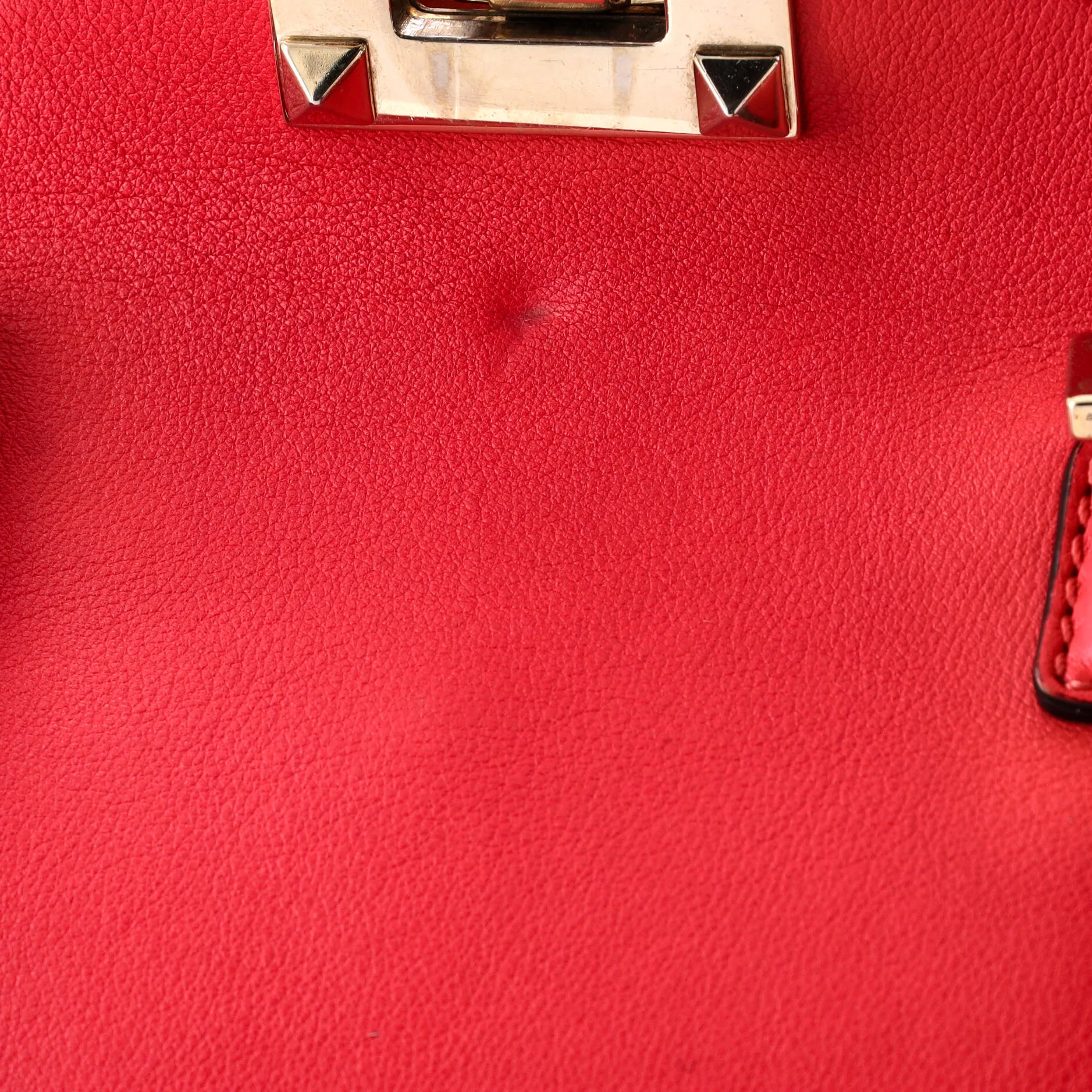 Rockstud Tote Rigid Leather Small