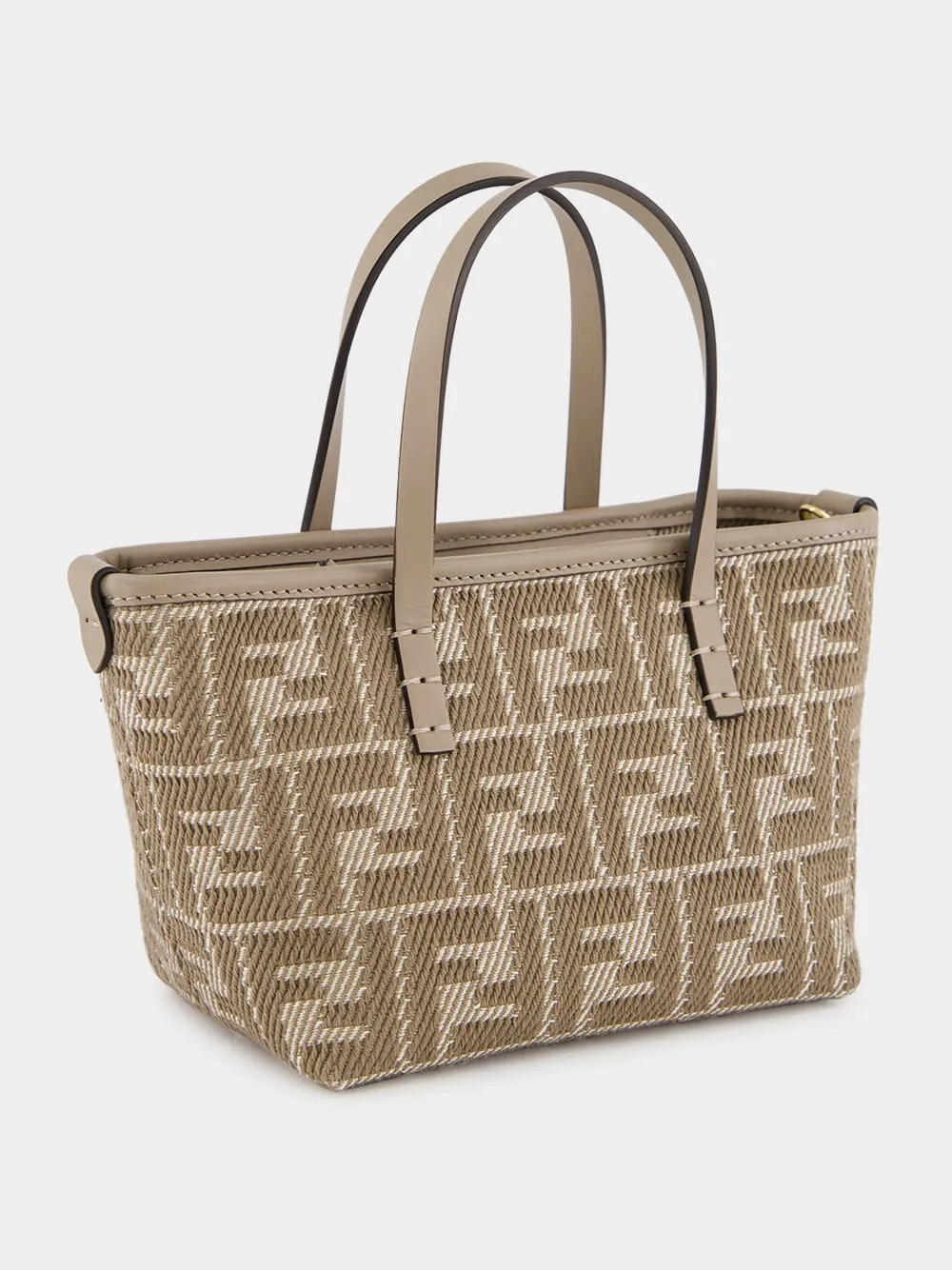 Roll Mini Dove Grey FF Jacquard Mini Bag