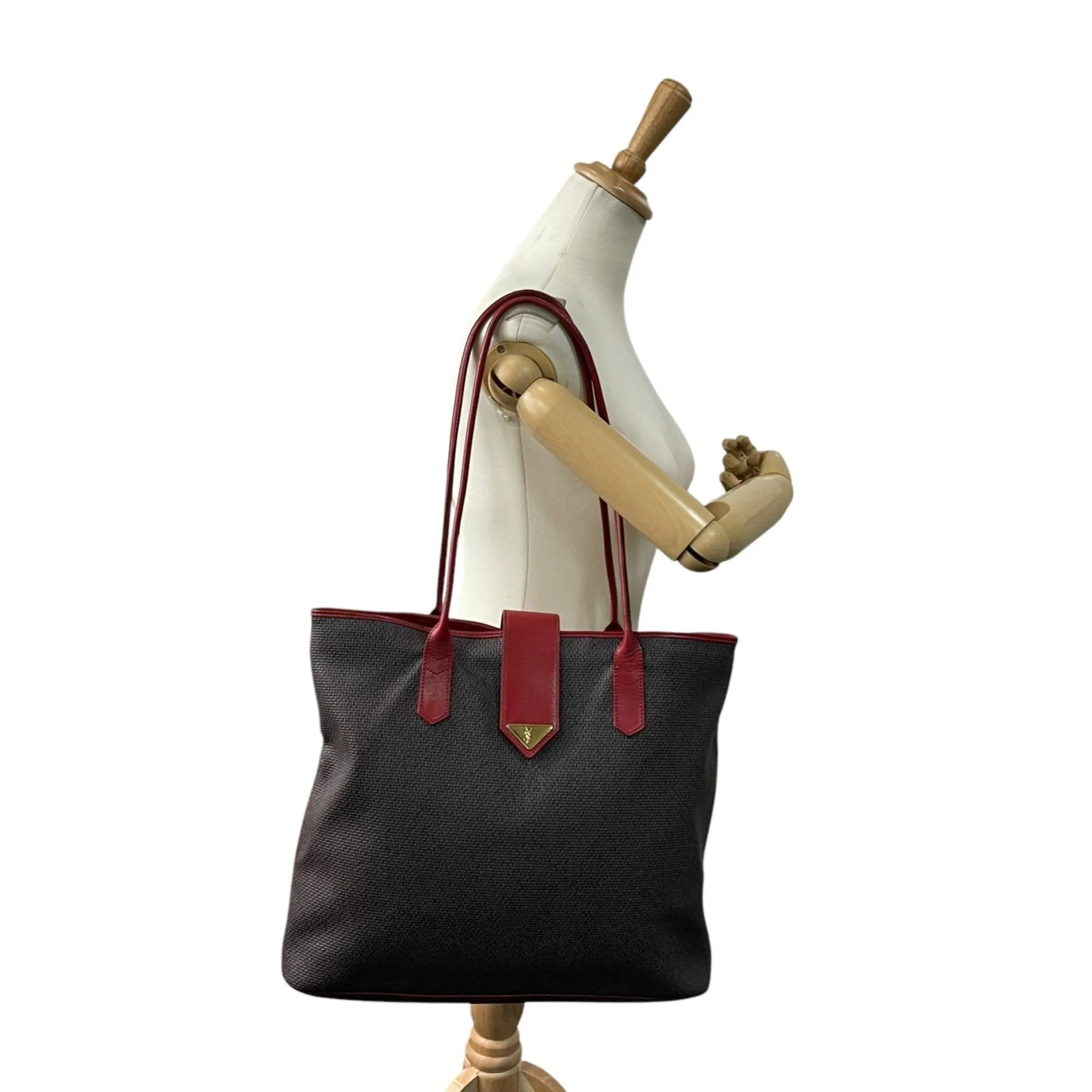 Saint Laurent  Color Straw Leather Tote Bag (Pre-Owned)