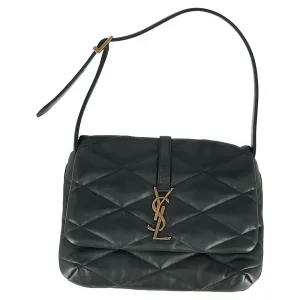 Saint Laurent Le 57 Flap YSL Shoulder Bag in Green Quilted Leather