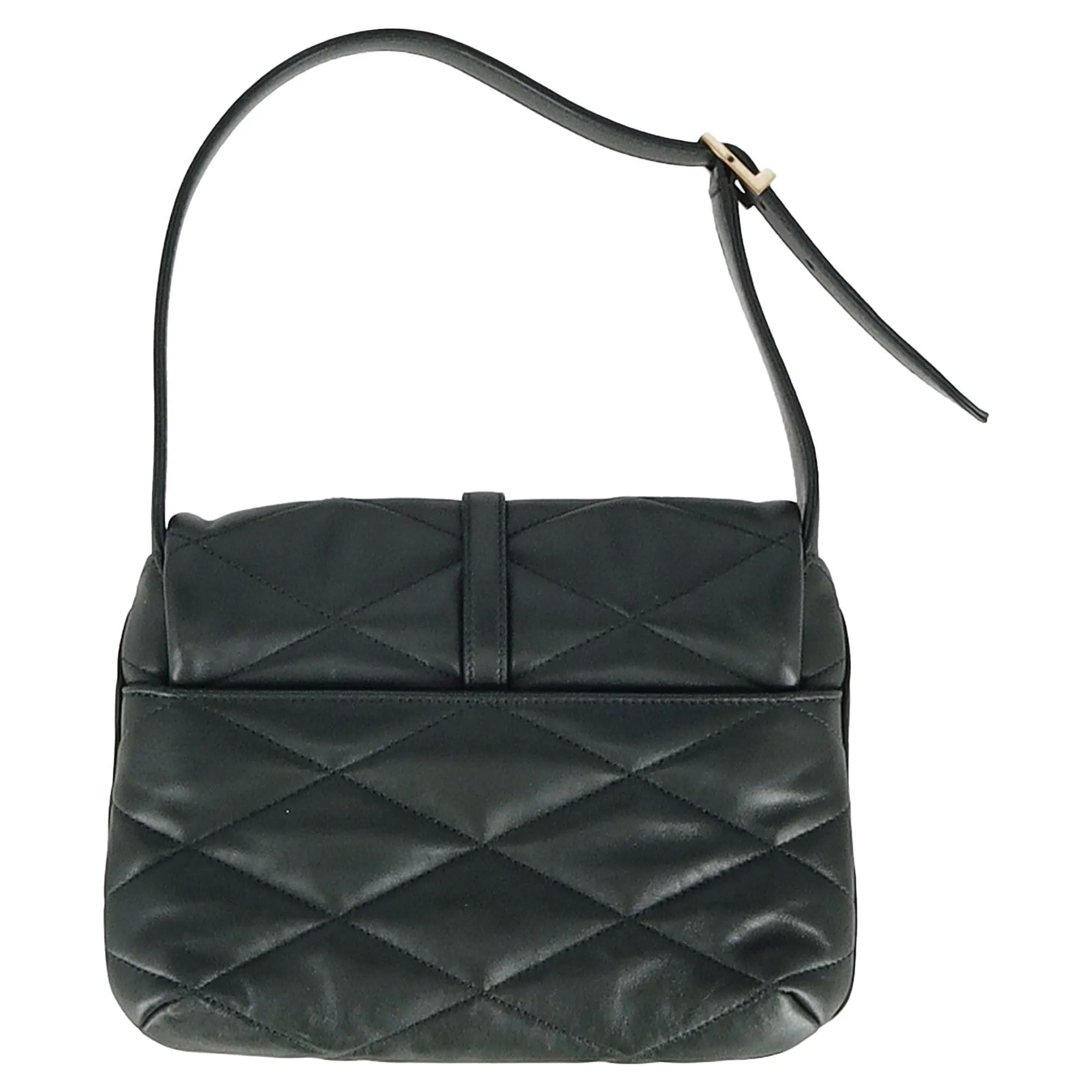 Saint Laurent Le 57 Flap YSL Shoulder Bag in Green Quilted Leather