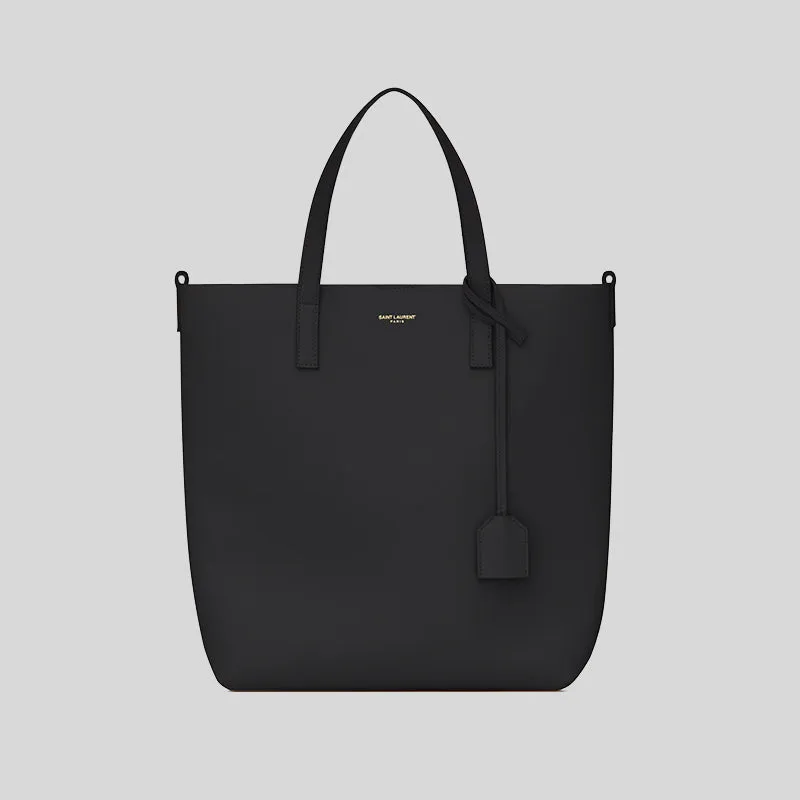 SAINT LAURENT YSL Shopping Saint Laurent Toy Crossbody Tote In Leather Black 600307CSV0J