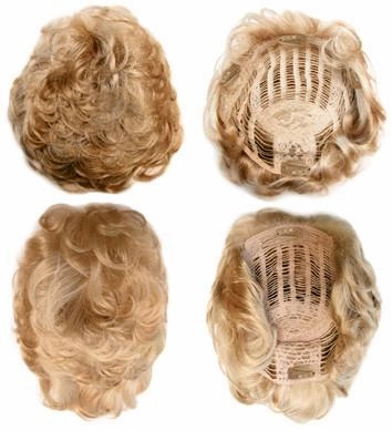Sale - Jon Renau Toppers - Playmate Curly (#618) - Color: 8H14 (Mousse)