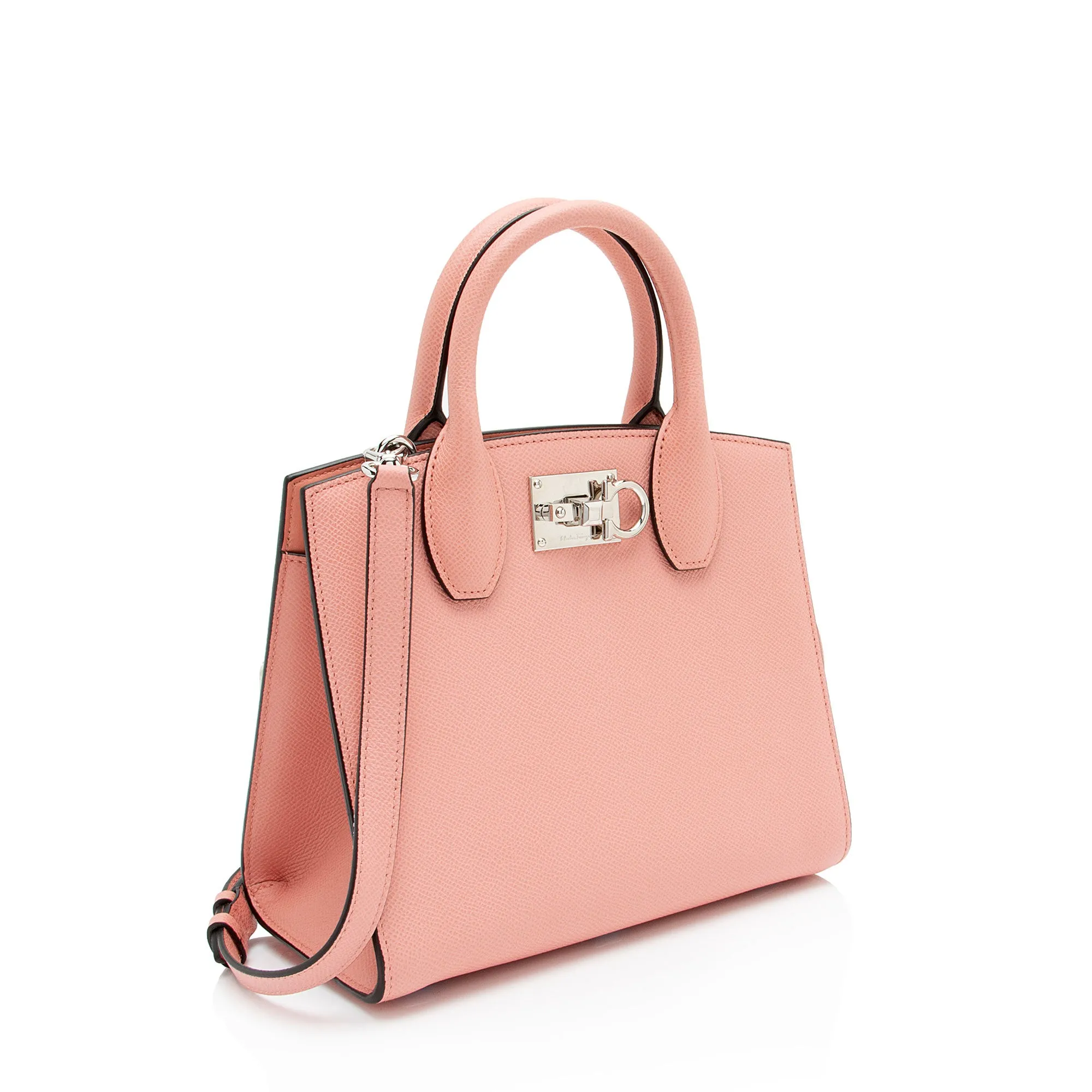 Salvatore Ferragamo Calfskin Studio Small Tote