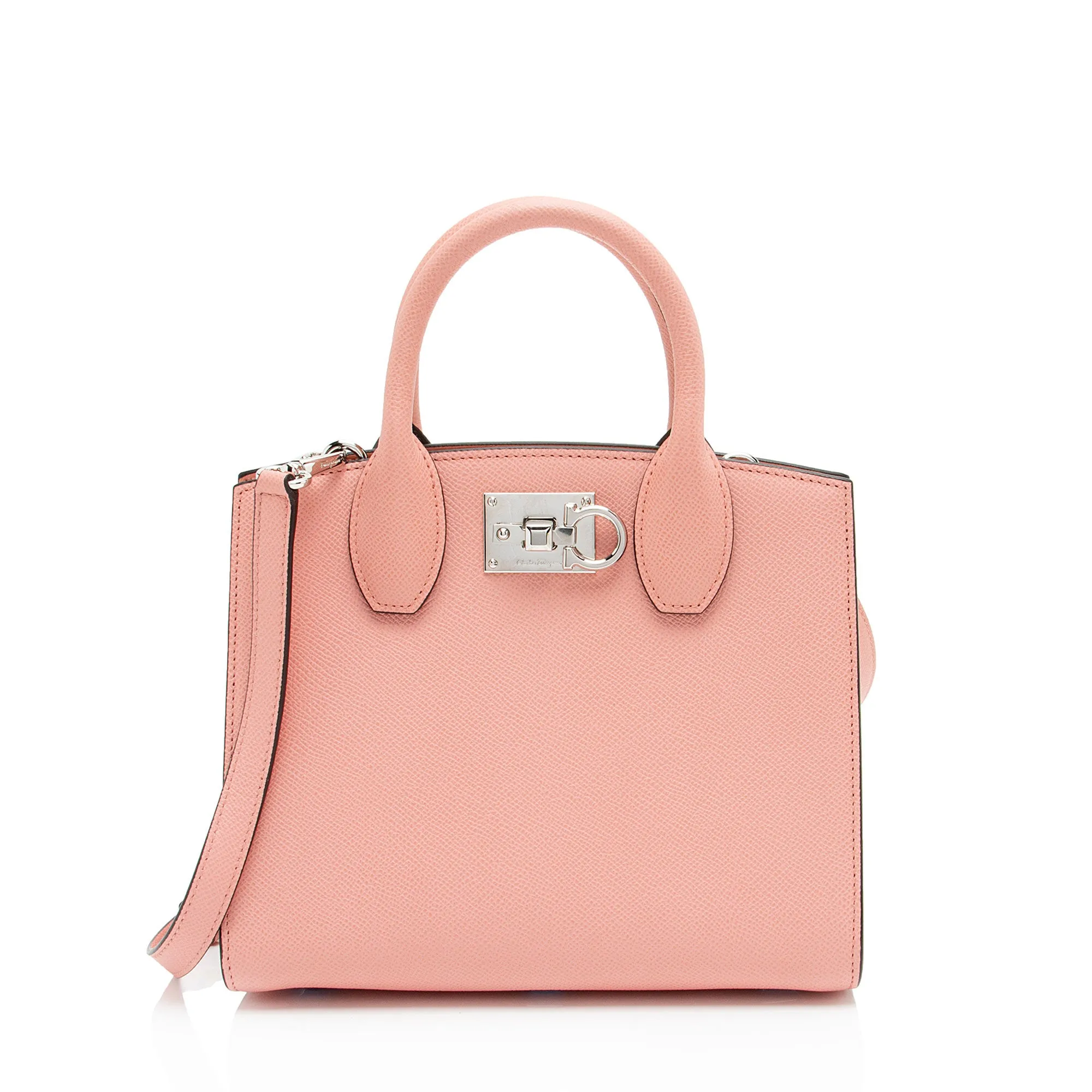 Salvatore Ferragamo Calfskin Studio Small Tote