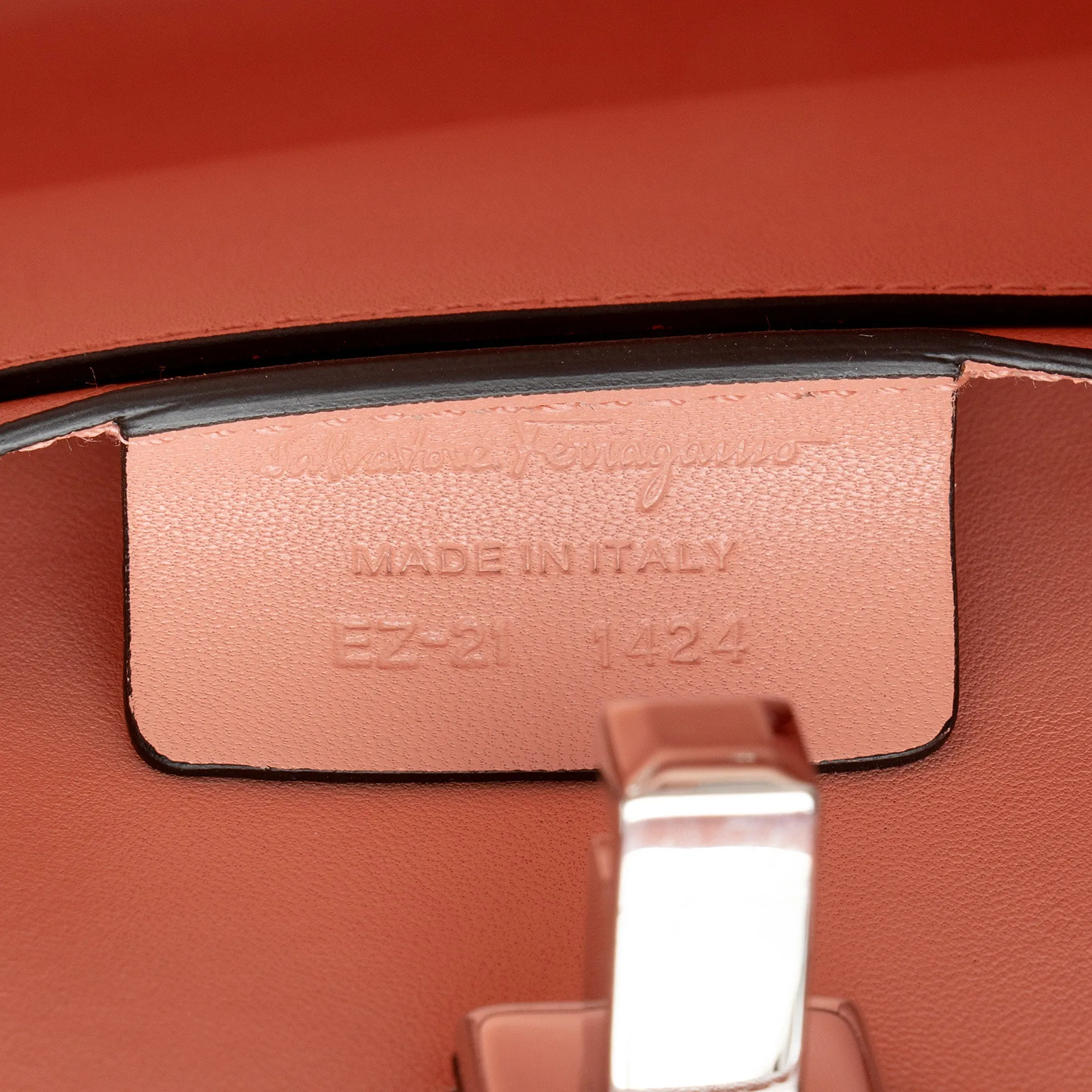 Salvatore Ferragamo Calfskin Studio Small Tote