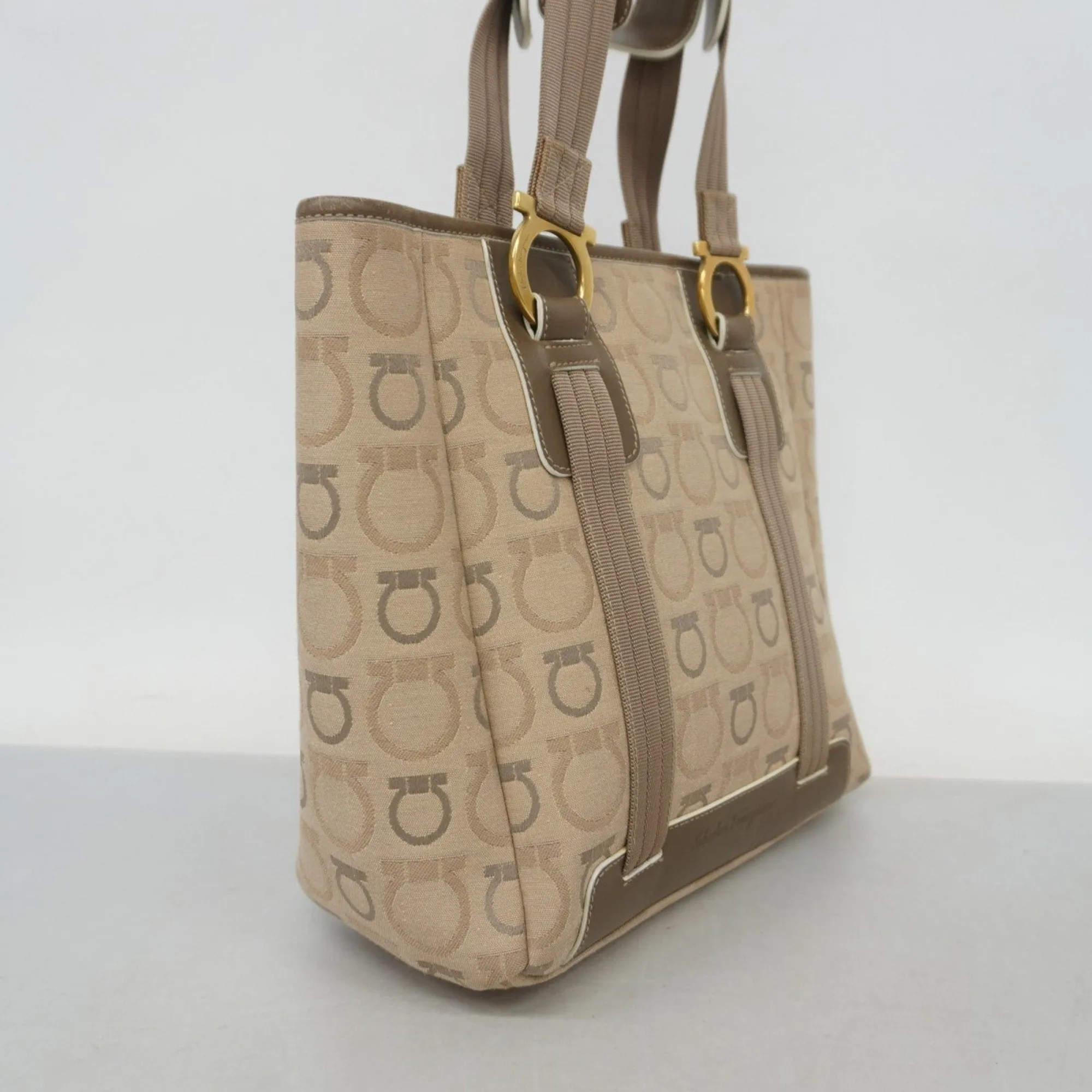 Salvatore Ferragamo  Canvas Tote Bag (Pre-Owned)
