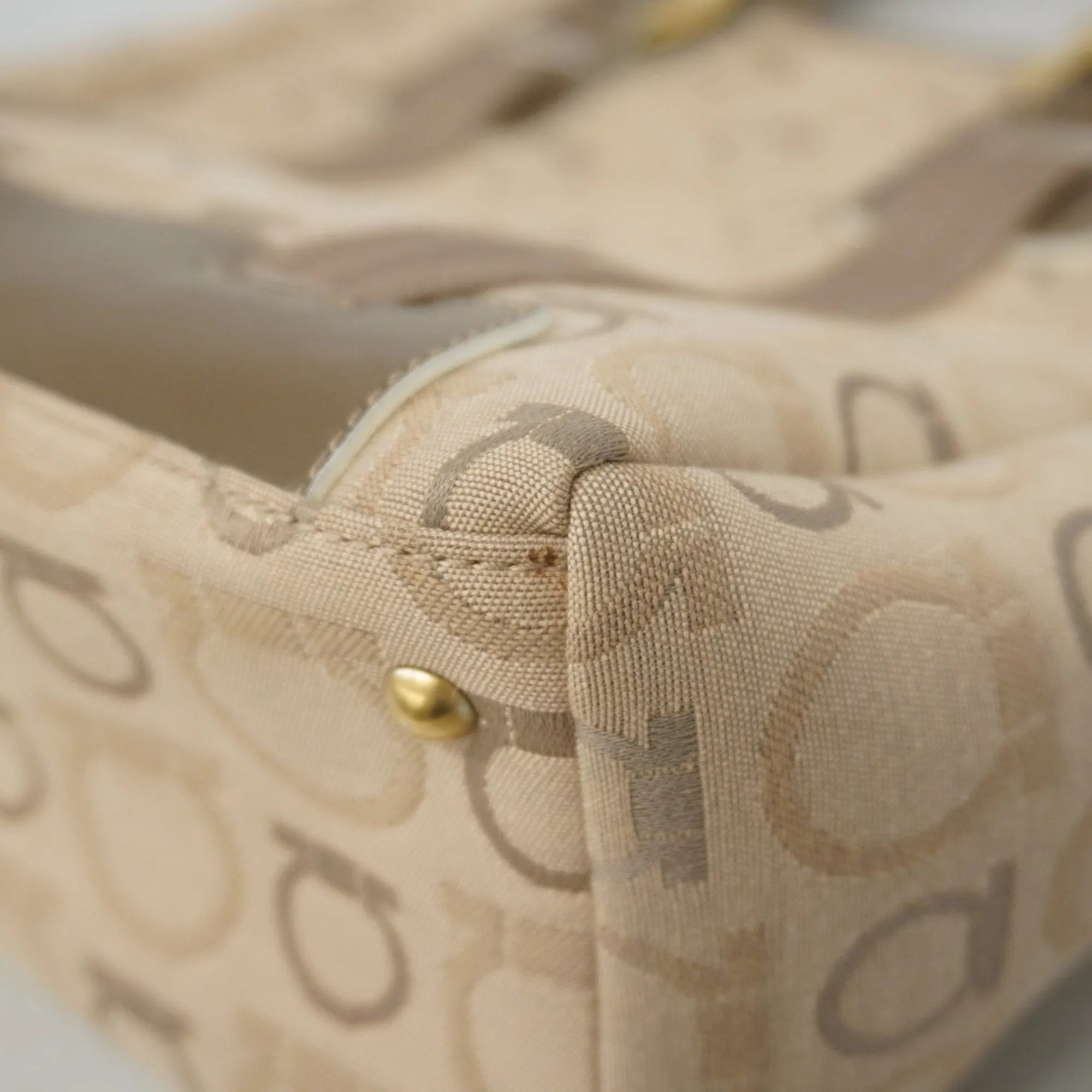 Salvatore Ferragamo  Canvas Tote Bag (Pre-Owned)