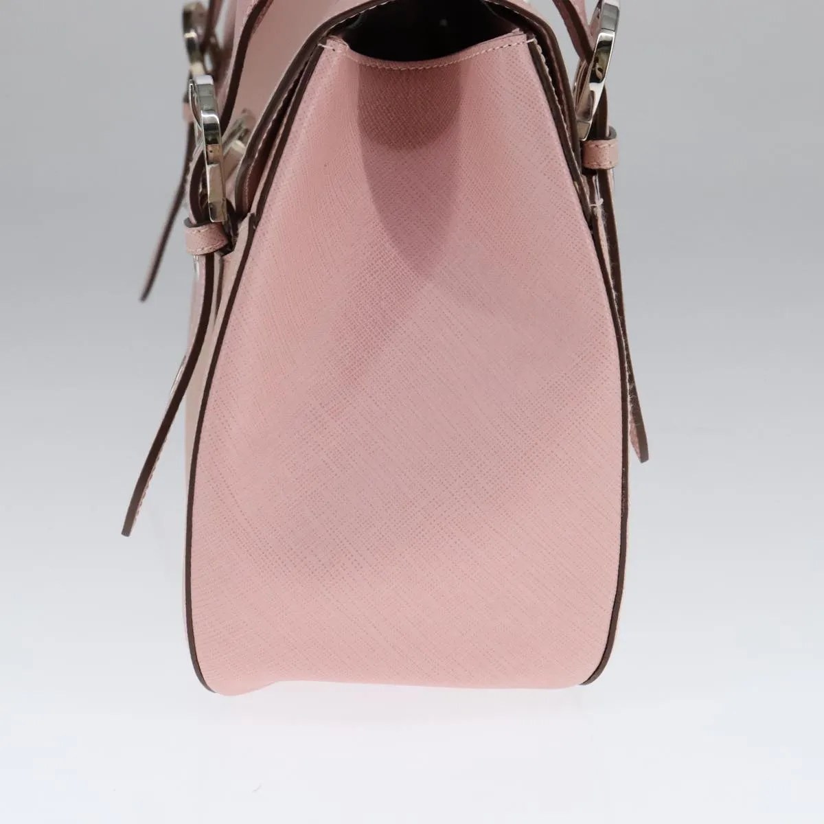 Salvatore Ferragamo Gancini Leather Handbag (Pre-Owned)