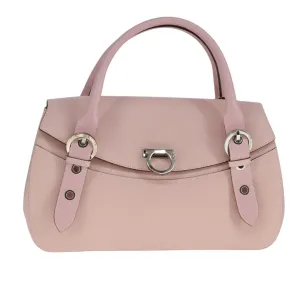Salvatore Ferragamo Gancini Leather Handbag (Pre-Owned)