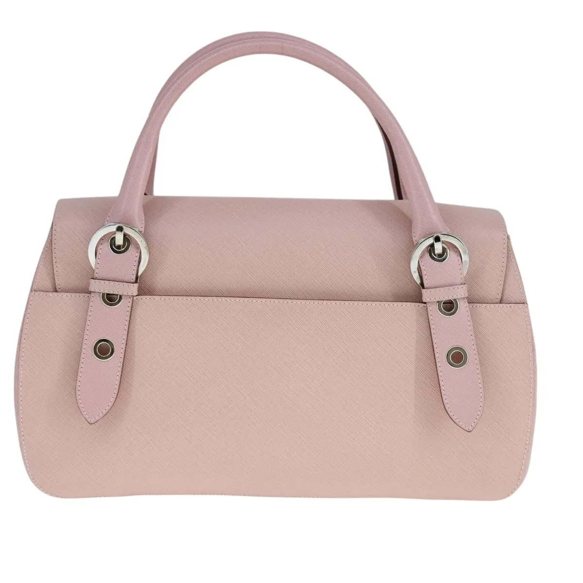 Salvatore Ferragamo Gancini Leather Handbag (Pre-Owned)
