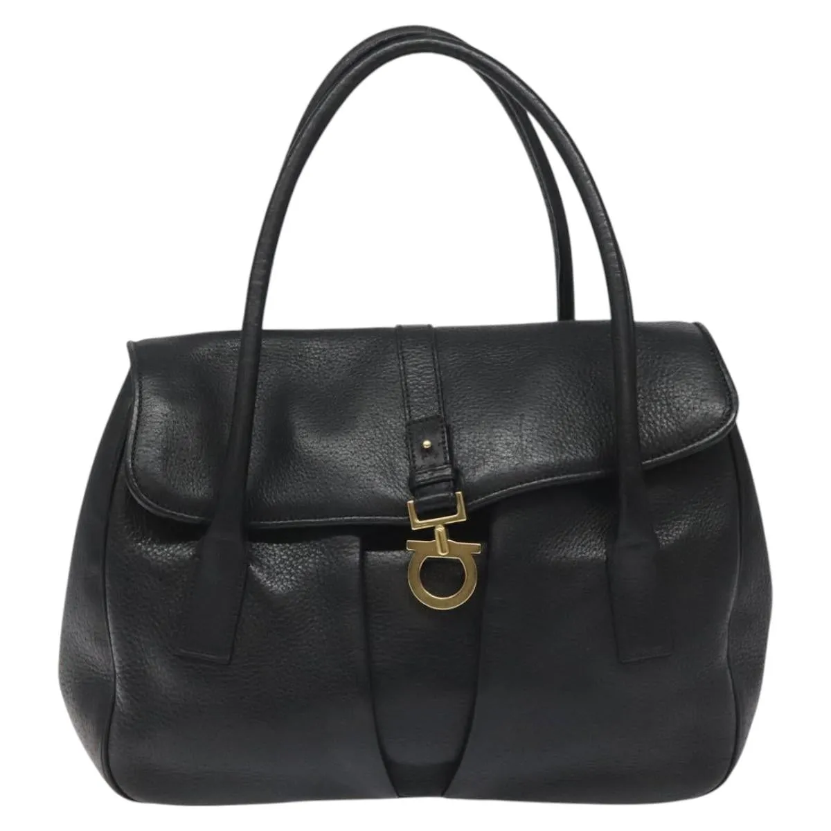 Salvatore Ferragamo Gancini Leather Tote Bag (Pre-Owned)