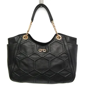 Salvatore Ferragamo Gancini  Leather Tote Bag (Pre-Owned)