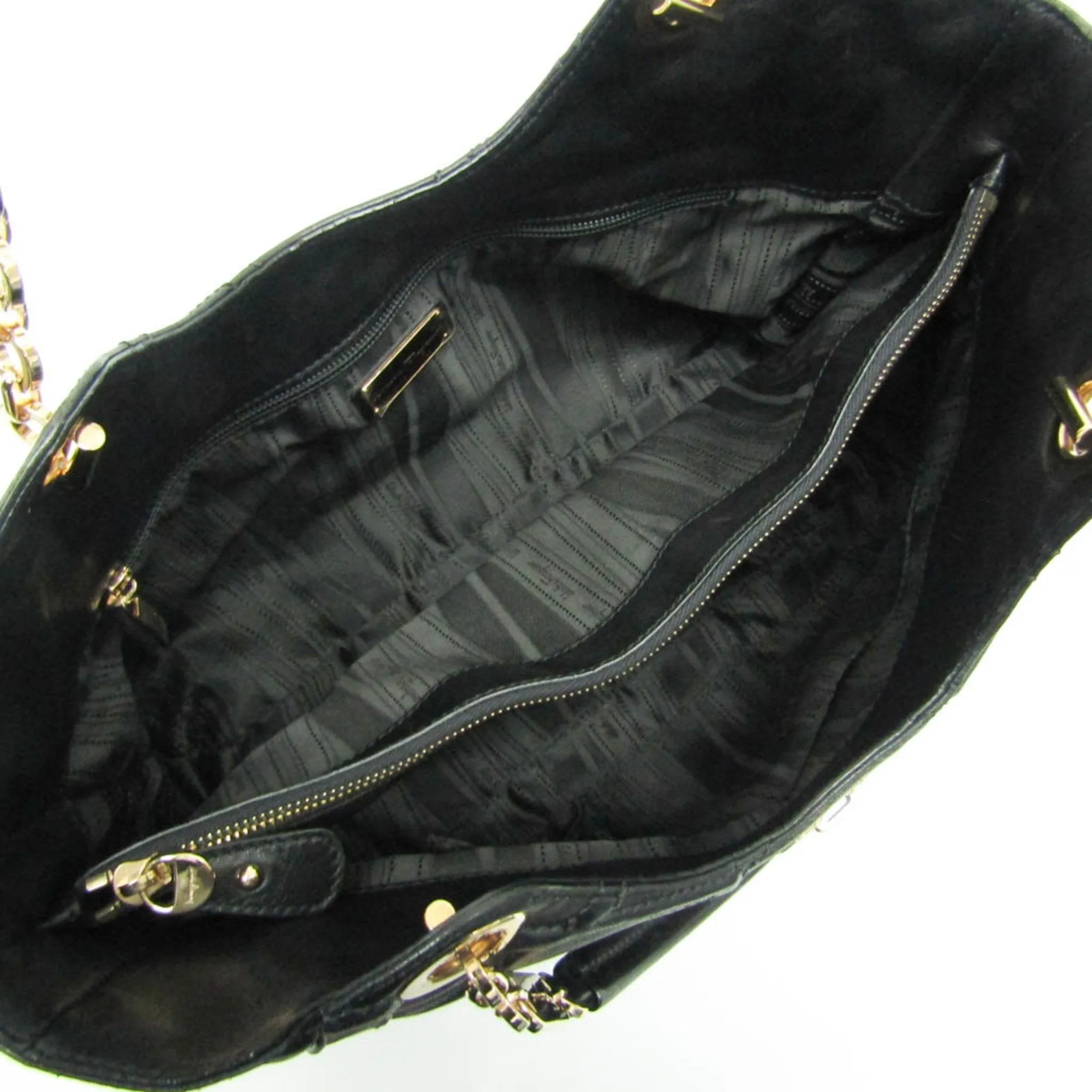 Salvatore Ferragamo Gancini  Leather Tote Bag (Pre-Owned)