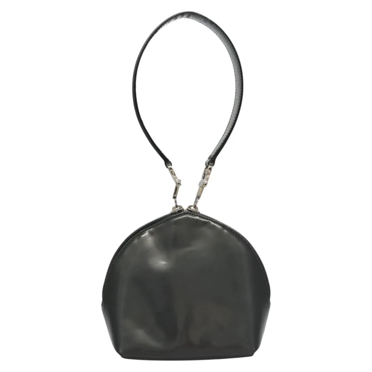 Salvatore Ferragamo Gancini Patent Leather Handbag (Pre-Owned)