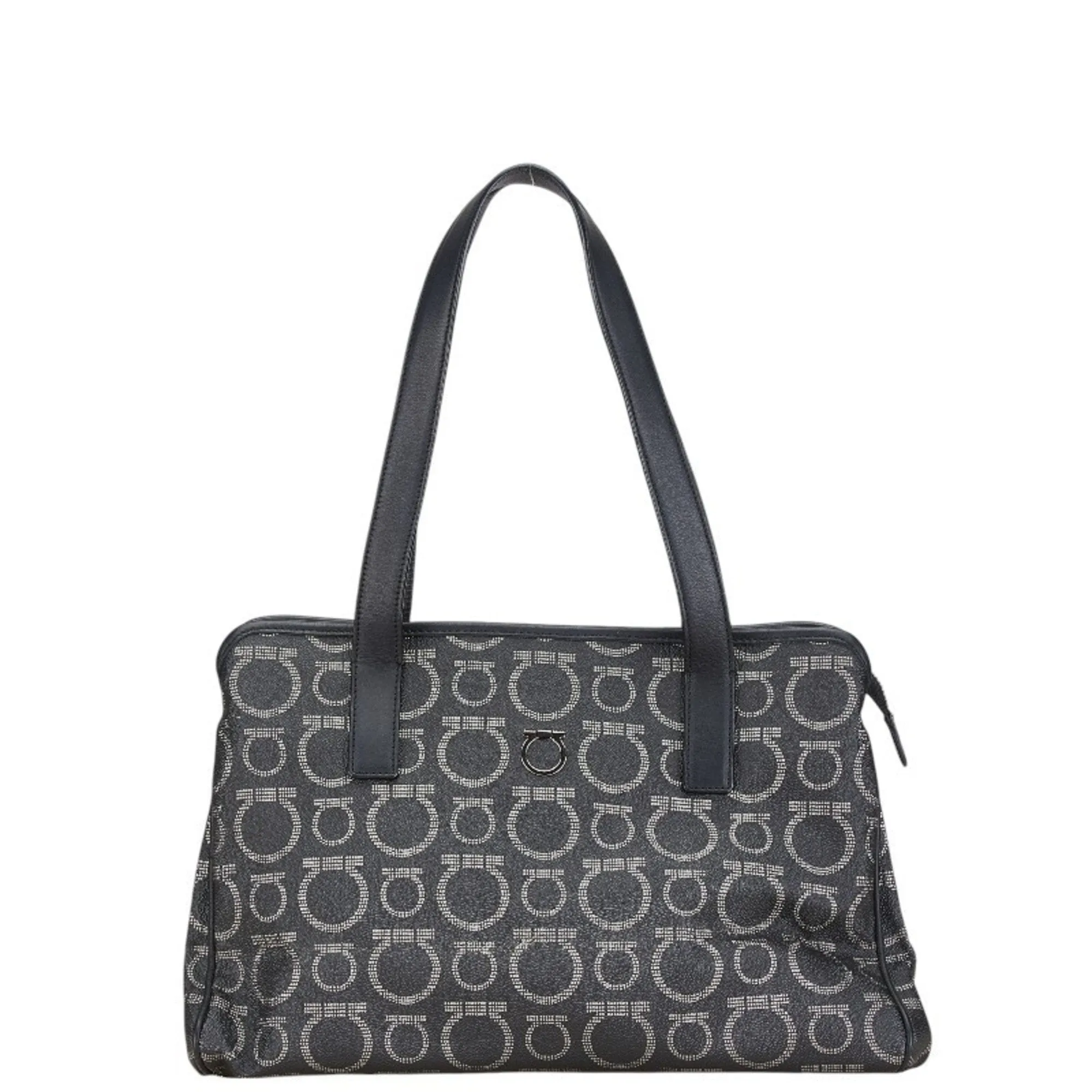 Salvatore Ferragamo Gancini  Pvc Leather Handbag Tote Bag (Pre-Owned)