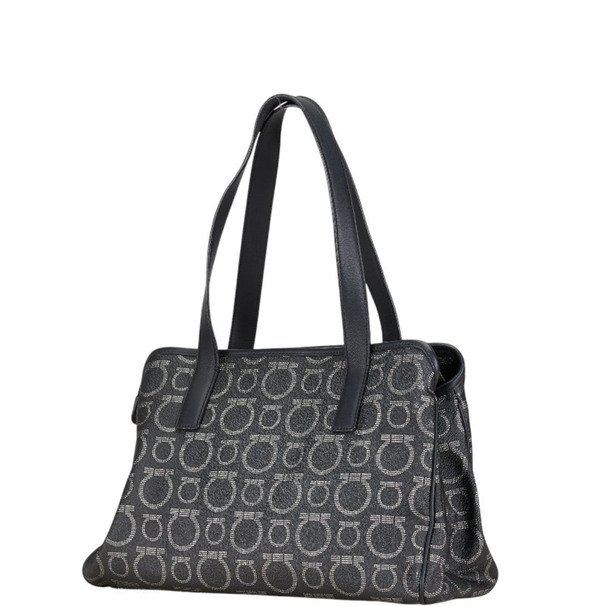 Salvatore Ferragamo Gancini  Pvc Leather Handbag Tote Bag (Pre-Owned)
