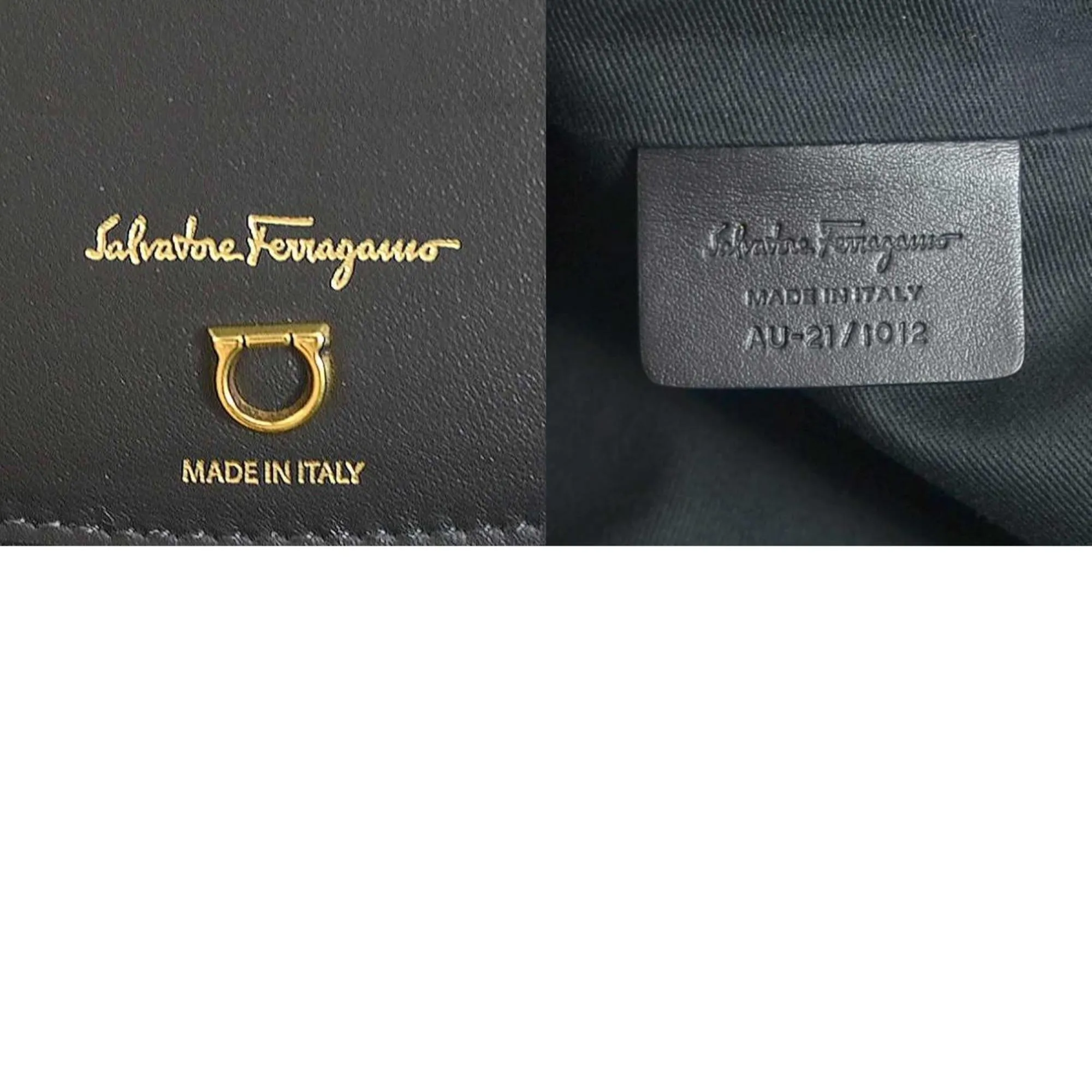 Salvatore Ferragamo   Nylon Leather Shoulder Bag Tote Bag (Pre-Owned)