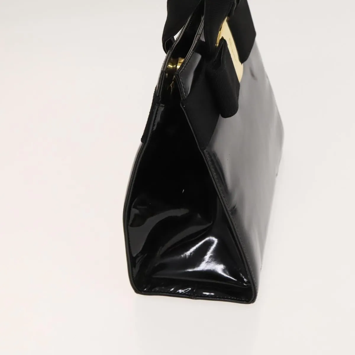 Salvatore Ferragamo Vara Patent Leather Handbag (Pre-Owned)