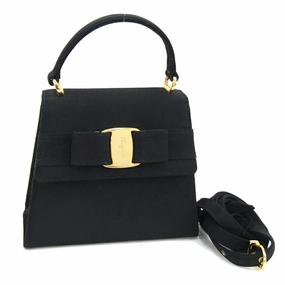 Salvatore Ferragamo Canvas Handbag (Pre-Owned)