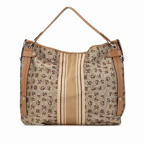 Salvatore Ferragamo Canvas Leather Handbag (Pre-Owned)