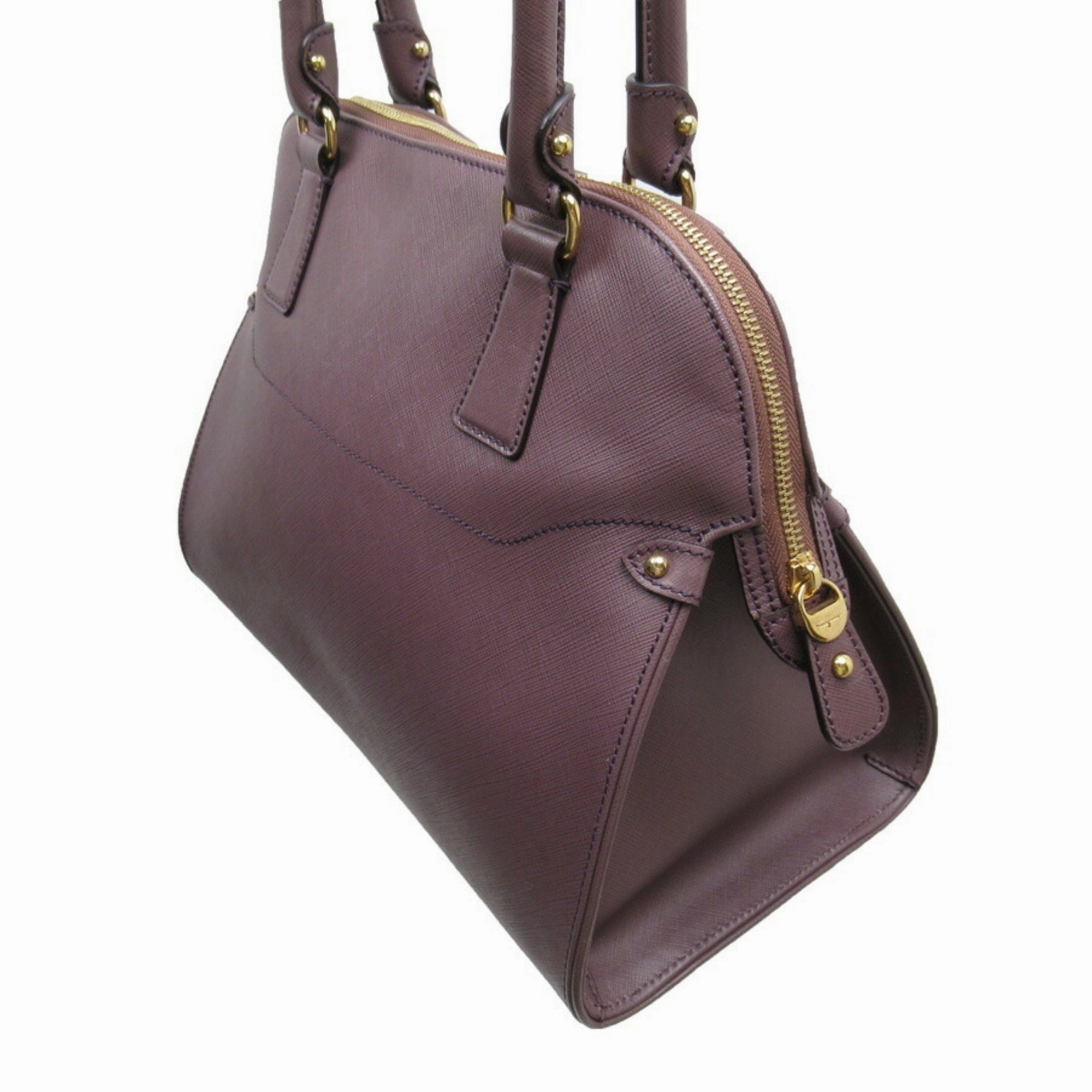 Salvatore Ferragamo Gancini  Leather Handbag (Pre-Owned)